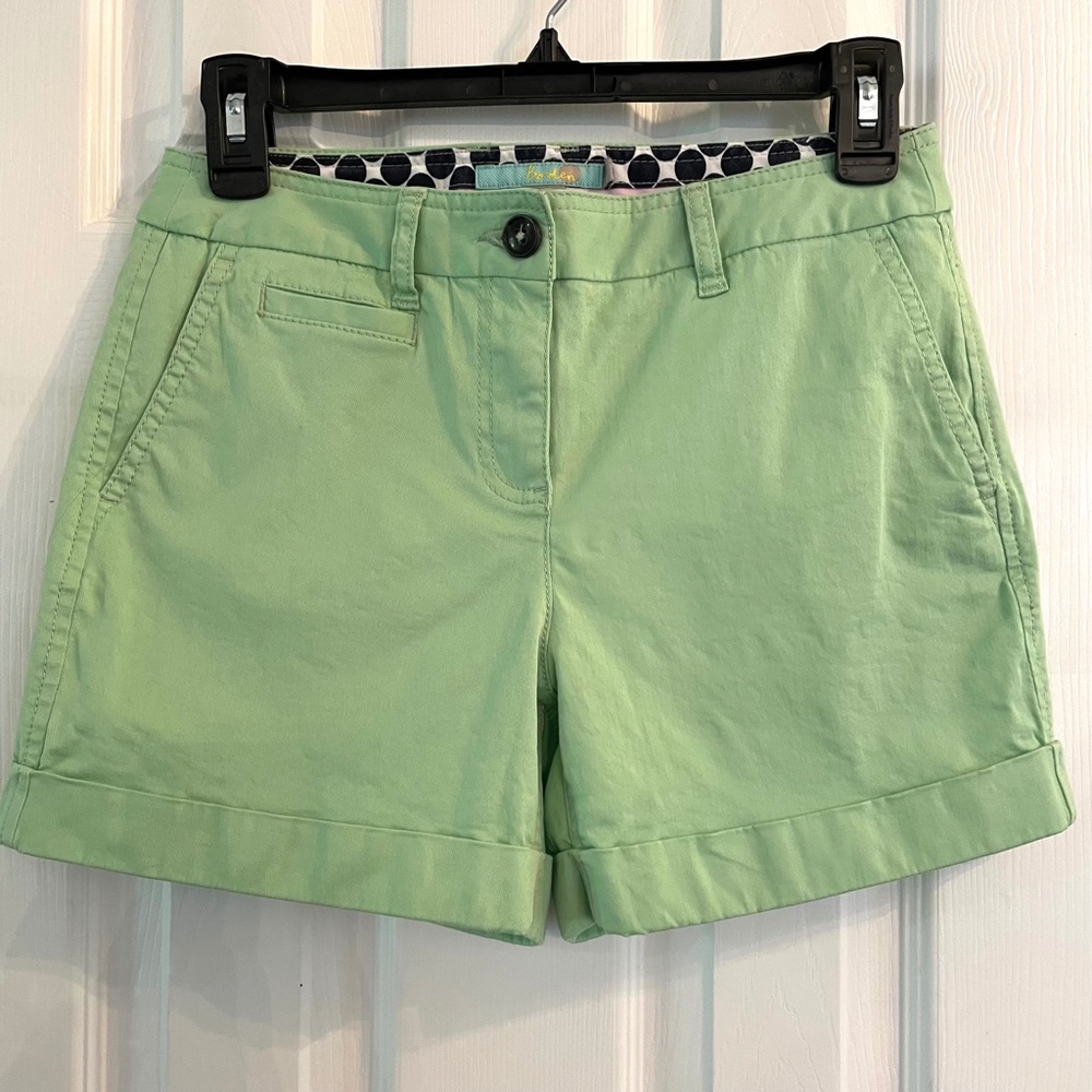 Boden Chino Shorts Mint Green cuffed cotton 2